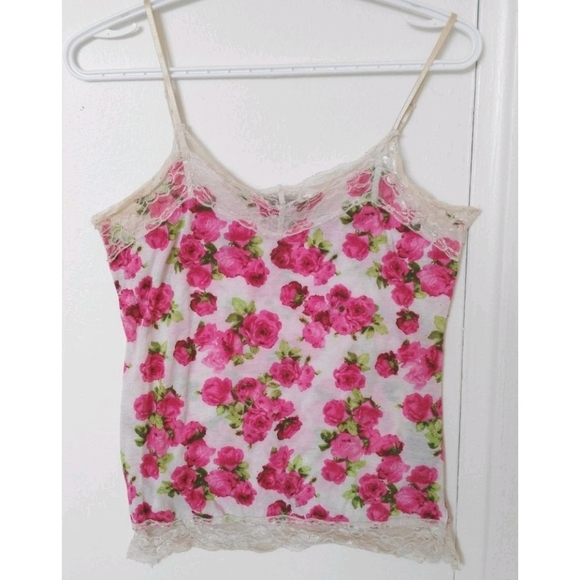 MIKKI Couture Floral Lace Tank Top - Picture 1 of 3